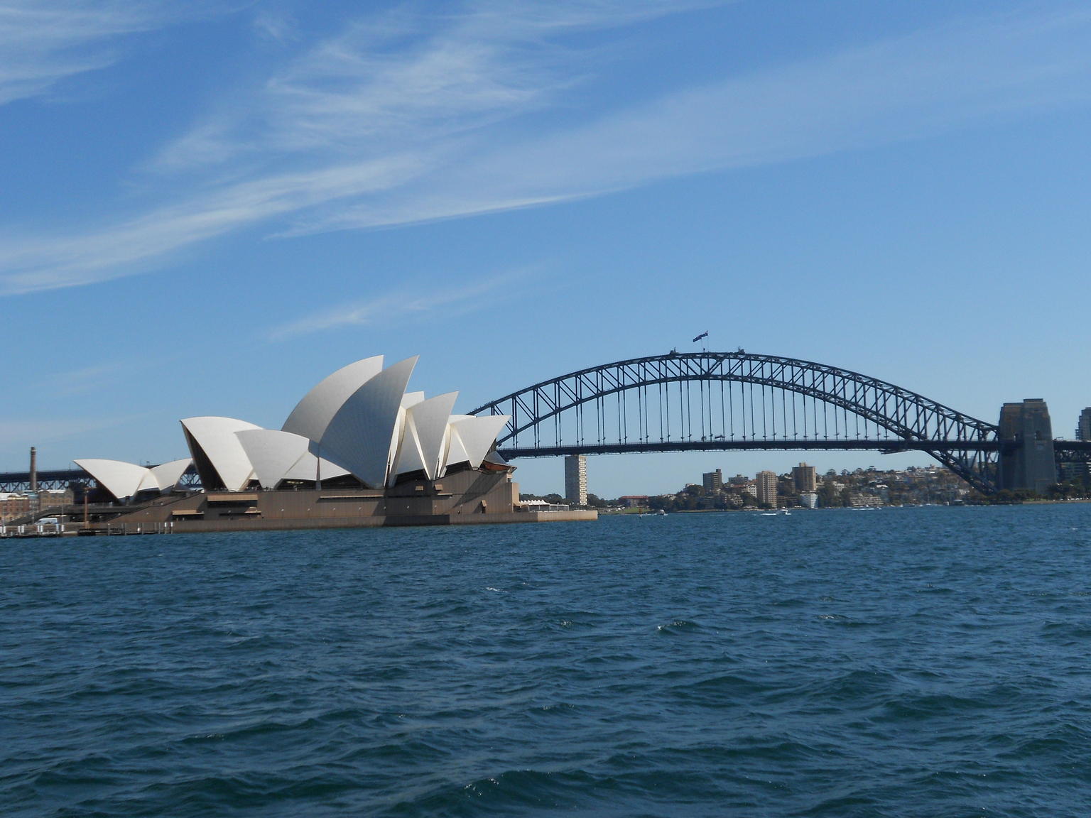 Opera house  and  Bridge from Ferry