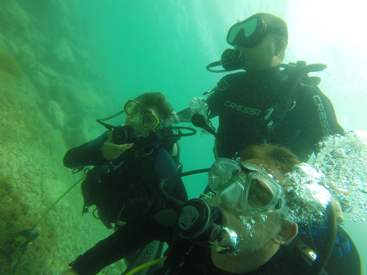 Scuba diving selfie