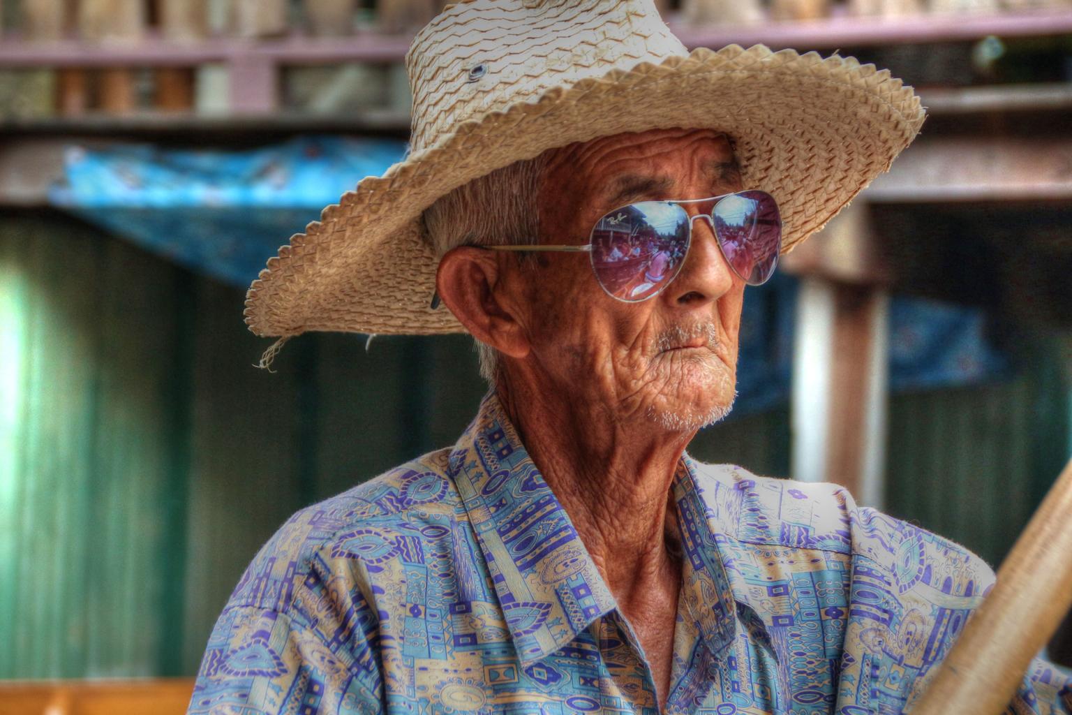 Cool boatman