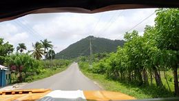 Photo of Driving up into the hills for lunch stop A view from the front of the truck as we head up into the hills for our lunch stop. , Allan - September 2015