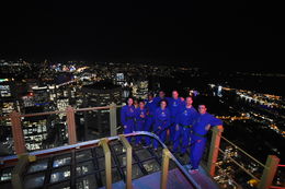 Photo of Team outing at the Skywalk! Nighttime climb at the Sydney Skywalk on top of the Sydney Tower Eye - April 2016