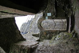 Photo of Blarney Castle Inside the castle after climbing up slippery wet steps and before bending over backwards on the side of the castle to kiss the rock. , Mariah P - January 2016