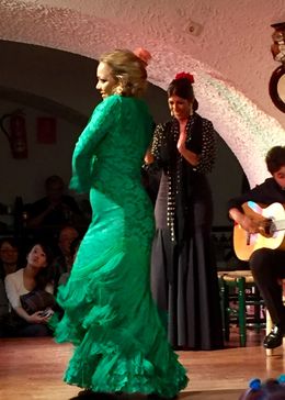 Photo of One of the amancing Flamenco dancers at Tablao Cardobes The action was amazing of all of the dancers , Marsha N - November 2015