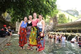 Photo of The girls at the holy water Temple Thanks for the great photo Yus, we loved the temple! , Trisha D - September 2015