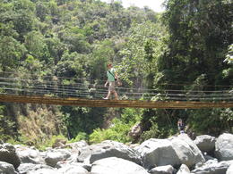 Photo of Jarabacoa Waterfall Bridge, Puerto Plata Jarabacoa Waterfall Bridge: Only 4 people could cross each section at time - September 2011