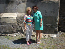 Photo of Our tour guide and myself We are on the Appian Way, which was one of the main ancient roads into Rome. , debratroyer - June 2014