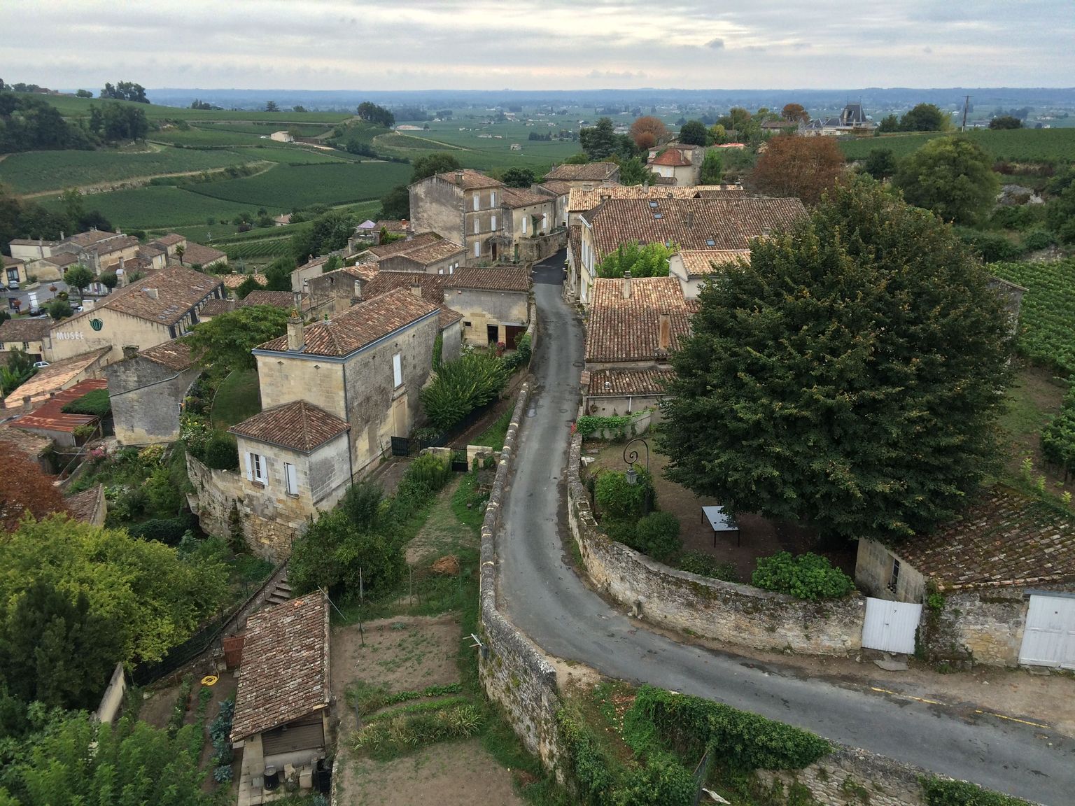 View of Saint-�蒻ilion from La Tour du Chateau du Roy