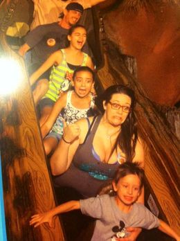 Photo of Splash Mountain! The family and I, and a random stranger in the back! : , KDubb - May 2016