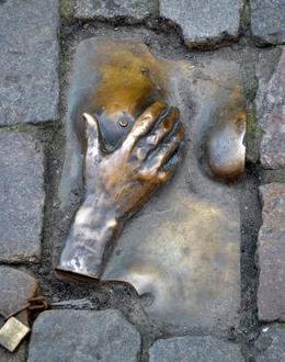 Photo of Red Light District Art Taken outside Oudekerk, located in the heart of Amsterdam's Red Light District. , John M - March 2012