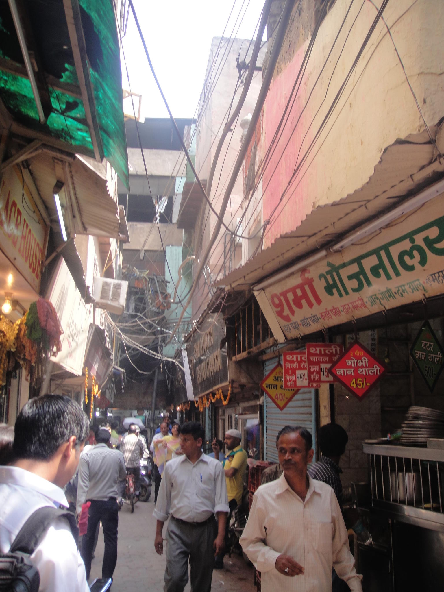 Walking on the street of Chandni Chowk