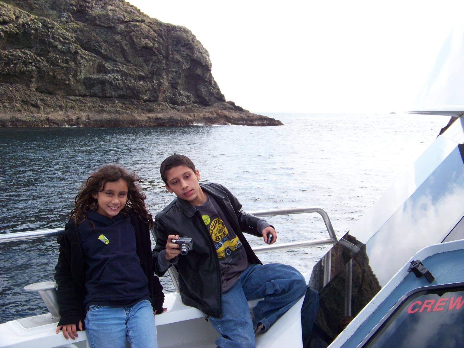 My Kids Enjoying the Boat Cruise