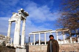 Photo of Tall and Mighty Temple Behind me are the ruins of the temple in Pergamum, Raymond G - December 2009