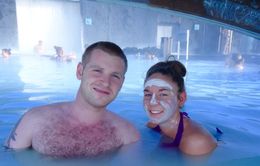 Photo of The Blue Lagoon! Me and the partner in the Blue Lagoon! Amy used the face cleansing cream you get supplied on the way in ! Amazing! , LEWIS F - June 2015