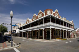 Photo of Fremantle in Perth The beautiful historic buildings of the bustling port town of Fremantle in Western Australia - May 2011