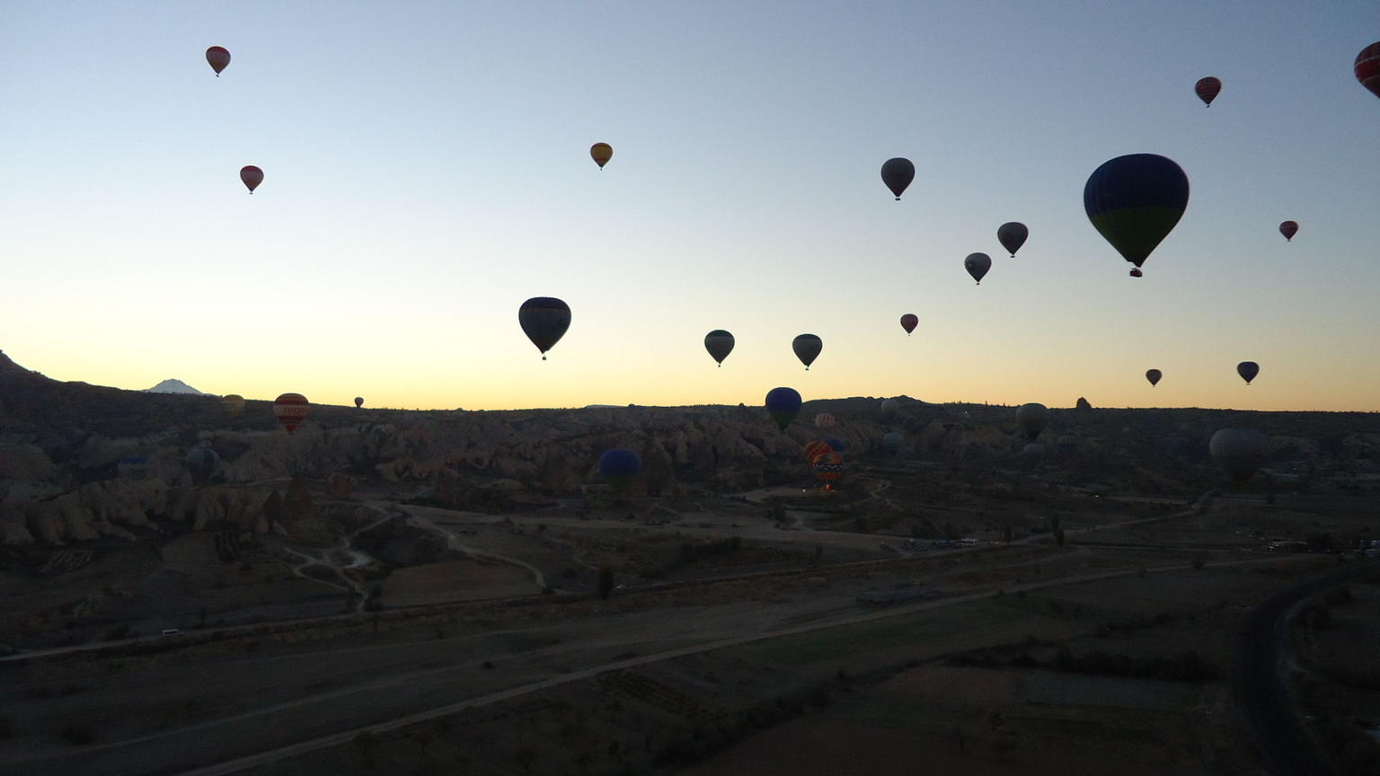Hot air ballon ride