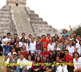 Photo of Gerardo and his group posing in front Gerardo and his group posing in front, Mexico Expert: Gerardo - July 2011