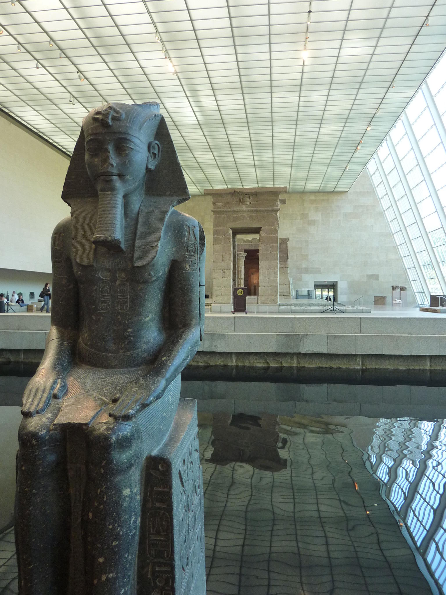 At the MET museum  in the Egyptian exhibit