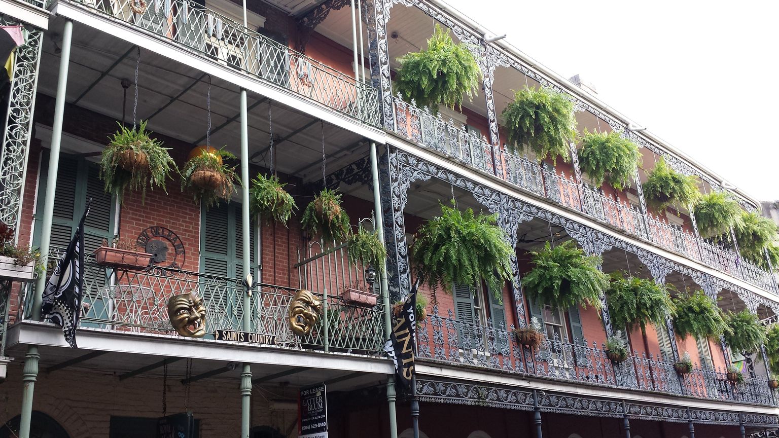 The famous French Quarter...