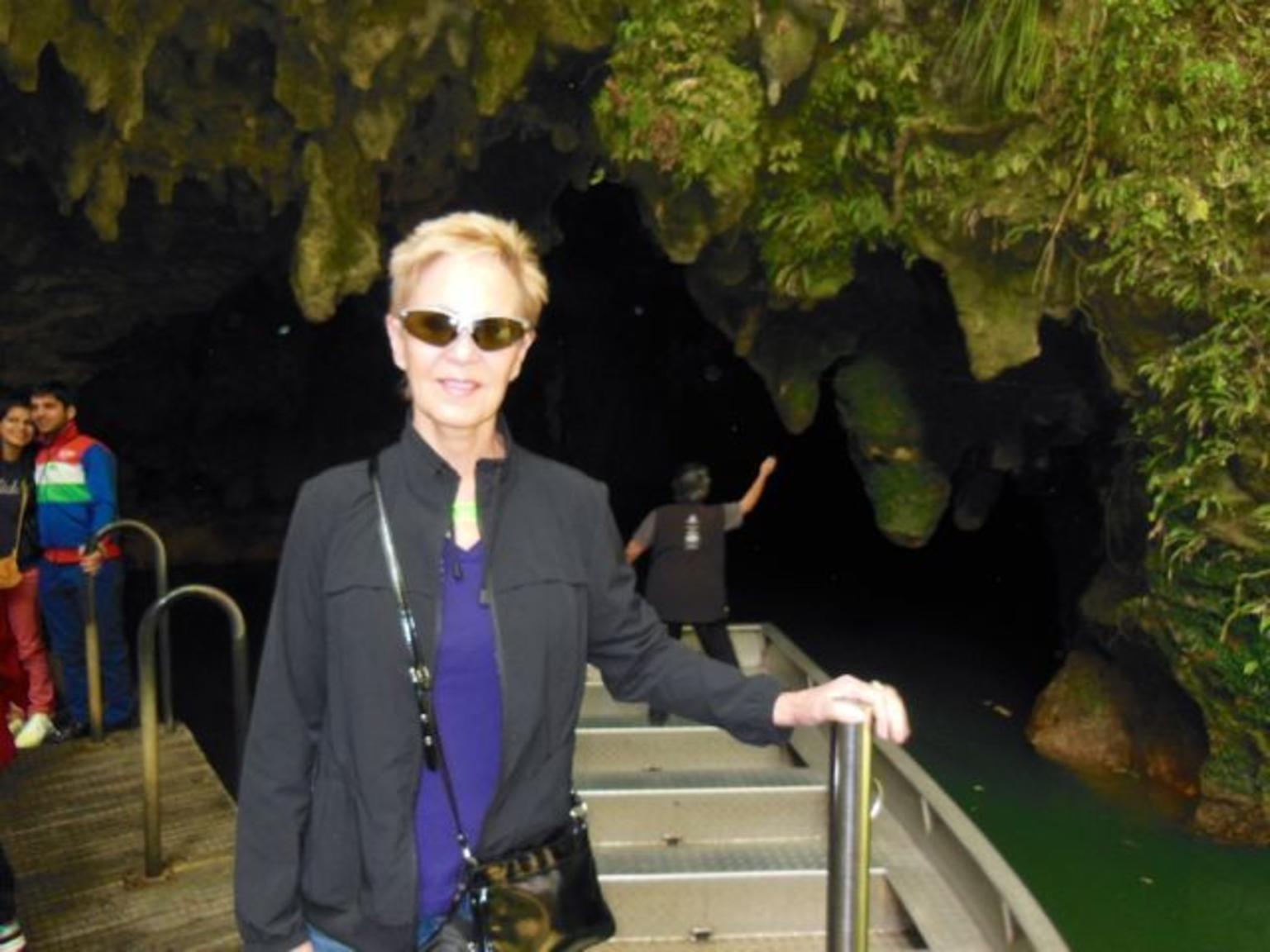 Exiting Waitomo Caves