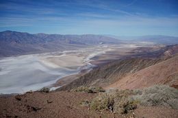Photo of Salt plains at death Valley A top down view of the salt plain before we head down to the plain itself , Jing Yuan W - November 2015
