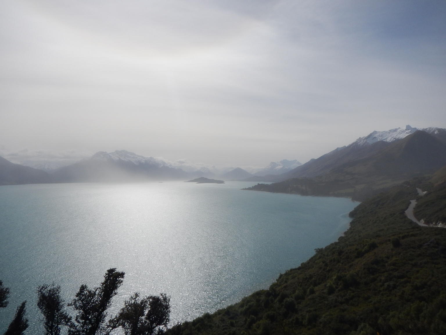 A quick stop on the road to Paradise - looking west towards Glenorchy