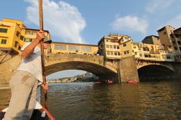Photo of Arno River cruise Had a wonderful time. It is so beautiful having the river view. Our Barchetto was made in 1904, which was amazing. We loved our champagne toast at the end.Here's to the beautiful city of Florence. , Kathy - August 2014