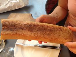 Photo of Learning about French bread My guide taught me the intricacies of examining French bread. I learned about the tell tale signs that distinguishes good French bread from lesser quality bread. , Matthew C - August 2013
