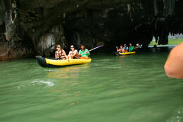 Photo of Canoe Ride There's a great tour with canoes in Phang Na Bay, I didn't do it but I watched them coming through this little grotto, it looked VERY cool. , ROD C - September 2012