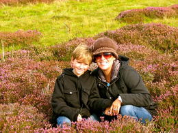 Photo of 3-Day Isle of Skye, Loch Ness and Scottish Highlands Tour from Edinburgh My son and I in the Scottish Heather , melissa T - September 2011