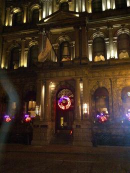 Photo of Christmas decorations The buildings in Montreal look spectacular at night during the holidays, Timetable Tim - January 2013