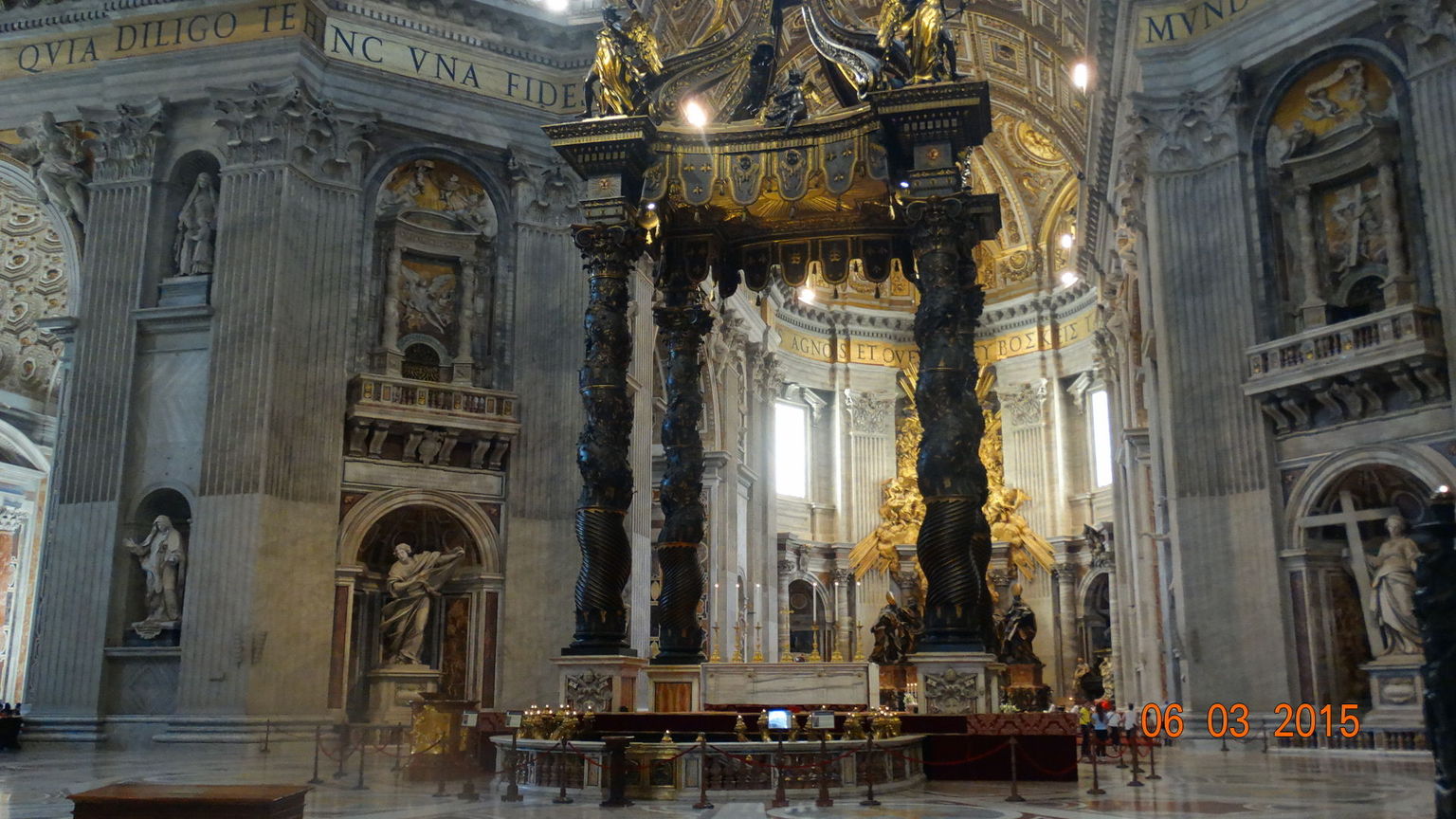 Inside the church