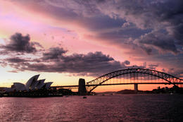 Photo of Sunset from the Sydney 2000 Cruise Ship Sunset from the Sydney 2000 Cruise Ship, Sydney Harbour , Louis B - December 2010
