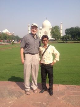 Photo of At the Taj Mahal with our guide Mohd Jugnu At the Taj Mahal with our guide Mohd Jugnu , lorkol - November 2015