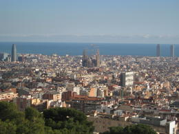 Photo of From Park Guell Hop off the blue route bus at Park Guell and walk up the hill (it's steep and very tiring on a hot day but worth the effort!) for some amusing Gaudi architecture and fabulous views over the whole ... , John C - February 2011