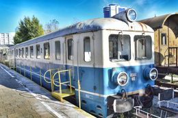 Photo of Railway museum. The railway museum displays many trains dating from the early 1900's to 1960's and originated from various european countries. It is located close to Warsaw ochota train station. , David Lally - October 2015