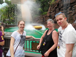 Photo of After the Jurassic Park ride The ride is great fun as as long as the weather is good it is okay to get VERY wet !!! , Peter B - August 2013
