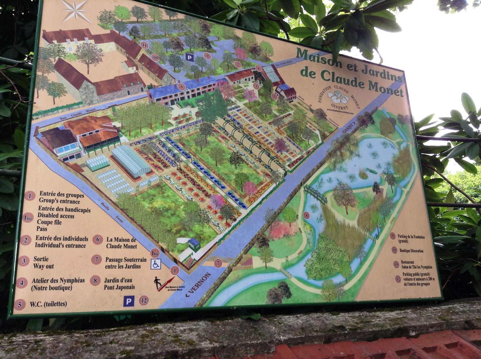 Map of Giverny