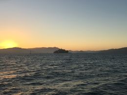 Photo of Sunset over San Francisco Bay The setting sun was beautiful reflected in the waters of San Francisco Bay. , Dustin H - August 2016