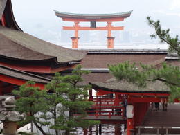 Photo of Iconic Symbol of Miyajima Itsukushima is an island in the western part of the Inland Sea of Japan, located in the northwest of Hiroshima Bay. It is popularly known as Miyajima, the Shrine Island. , noelpasco - July 2014