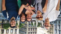 Photo of Outside Julia Travel at the beginning of the tour Tom, Kat, Heather, Kathy Pavlik and Mike Adair , ejpavlik - July 2016