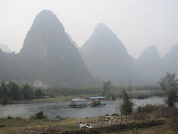 Photo of Trip down Li River, Yangshoo. Went on a raft boat down the river to view the mountains. , Garth Brian O - January 2013