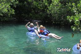 Photo of Floating down the river Two person floats make the paddling easier when the wind is blowing in your face. Floated most of the way but had to paddle the last few hundred meters. , Lynn D - July 2016