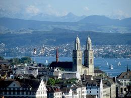 Photo of The Gross Munster church and Zurich Overlooking lake Zurich with the towers of the Gross Munster church. , Bonnie M - July 2014