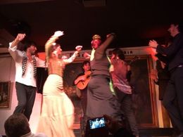 Photo of Flamenco show in Madrid at Corral de la Moreria All flamenco dancers performing together, SCV - February 2015