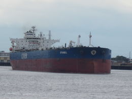 Photo of Giant Oil Tanker on the Mississippi.... A giant oil tanker cruises pass the Natchez on the mighty Mississippi. , Richard C - July 2016