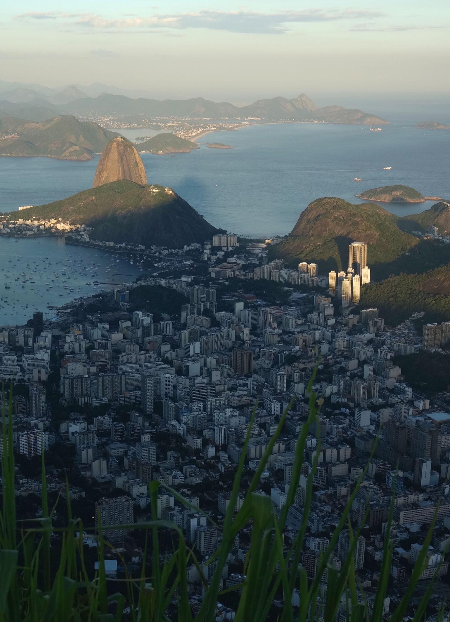 A view of Rio de Janerio from the top of Corcovado Mountain