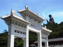Photo of Big Buddha from Ngong Ping village View of the Big Buddha from the Ngong Ping village, and the entrance to the Po Lin monastery. , BethanieKay - July 2014