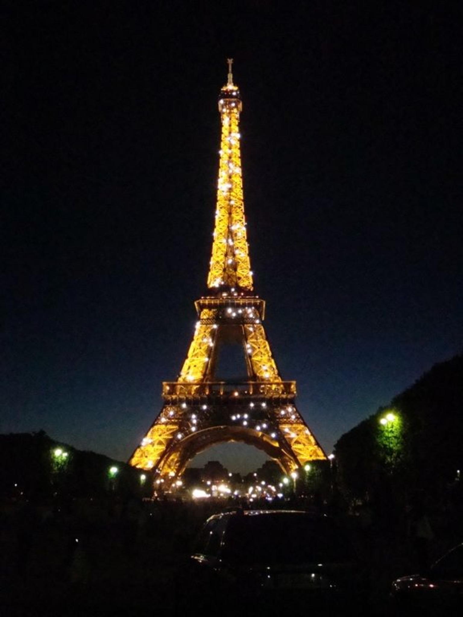 Eiffel Tower lit up