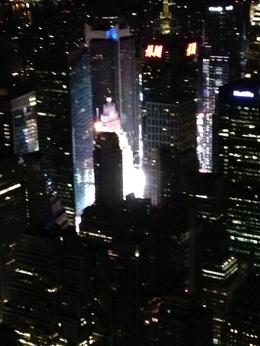 Photo of Night View from the Top Times Square in all it's glory as seen at midnight - 1am from atop the Empire State Building. , Andrea S - August 2014