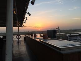 Photo of sunset on the Nile sunset as captured from the sundeck of the ship, lovely weather and a magnificent sunset , Fatma A - December 2014